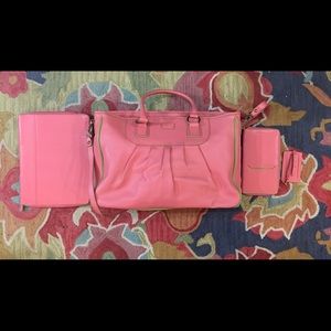 Baekgaard leather large satchel set